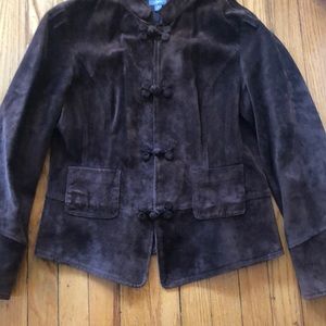 Brown suede jacket